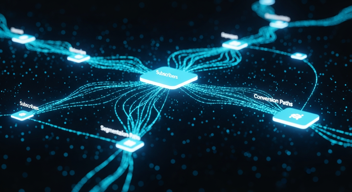 AI-powered email marketing workflow automation visualization 2026