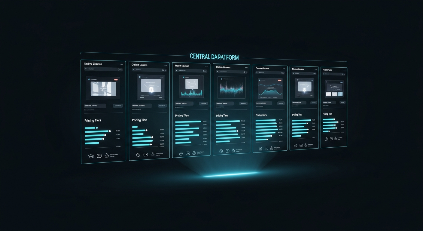 Comparison of AI online course platform features and pricing 2026